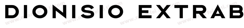 Dionisio ExtraBold字体转换